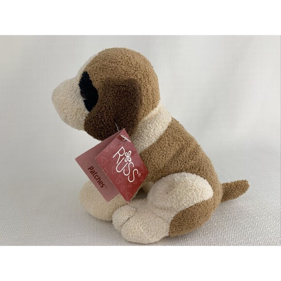 Russ Luv Pets “Patches” the St. Bernard Puppy Dog Beanbag 6” Plush Toy With Tags - Picture 2 of 9